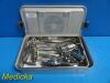 WECK SKLAR JARIT COMPLETE PROFESSIONAL D & C Tray Surgical Instruments W/ Case