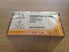 ETHICON 10X86 Polyester Suture, 36"  (5 Green Strands) (5 White Strands) (1 Dozen) (SD)
