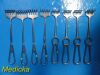 AESCULAP Lot of 8 Ditmar &  BT-266 Volkmann Rake Retractors, 6 Prong, Sharp