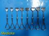 8X KNY Scheerer & Codman Assorted Volkman BABY Rake Retractor, 4/6 Prongs