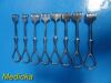 8X KNY Scheerer & Codman Assorted Volkman BABY Rake Retractor, 4/6 Prongs