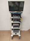 KARL STORZ Karl    Laparoscopy Tower Image 1 hub, S3 camara ,Light source,Endoflator, Aida HD,Monitor, Trolly