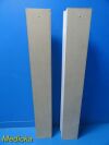 2X White  Wooden Right & Left Sided Doors Scope Holder / Hanger / Cabinet