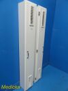 2X White  Wooden Right & Left Sided Doors Scope Holder / Hanger / Cabinet