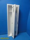 2X White  Wooden Right & Left Sided Doors Scope Holder / Hanger / Cabinet