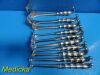 JARIT Lot of 10  Codman Sklar Assorted Kelly Retractors; Hollow Grip