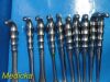 JARIT Lot of 10  Codman Sklar Assorted Kelly Retractors; Hollow Grip