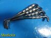 JARIT Lot of 10  Codman Sklar Assorted Kelly Retractors; Hollow Grip