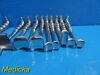 JARIT Lot of 10  Codman Sklar Assorted Kelly Retractors; Hollow Grip