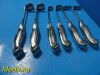 JARIT 6X  Codman Assorted Richardson Retractors; Lamb Handle
