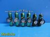 6X Responsive Respiration Inc Model 120-1050 BRASS Responsive Respiration Inc Model 120-1050 BRASS 50 PSI O2 Regulators