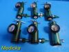 6X Responsive Respiration Inc Model 120-1050 BRASS Responsive Respiration Inc Model 120-1050 BRASS 50 PSI O2 Regulators
