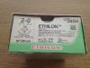 ETHICON 585H Black Monofilament Non-Absorbable Suture, 18