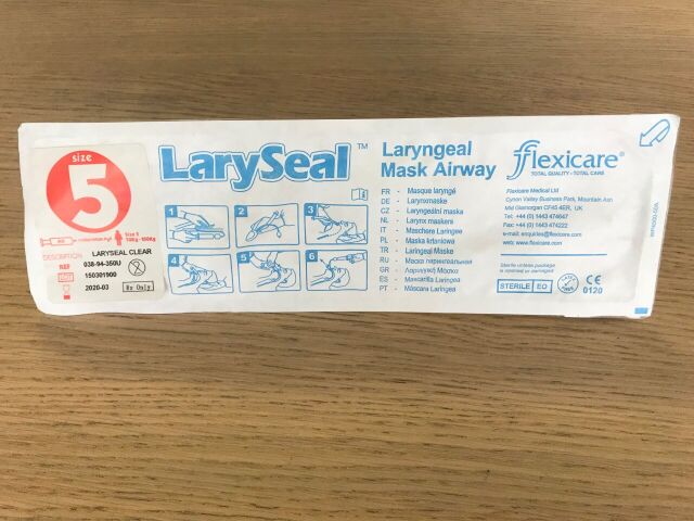 FLEXICARE 038-94-350U Laryngeal Mask Airway Size5, 70Kg - 100Kg (X)