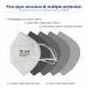 GUANHUA PRODUCTS Box of 500 GuanHua 5 Layer KN95 Folding Particulate Protective Mask 9801 GB2-2006 N95 Respirator  Earloop Respirator