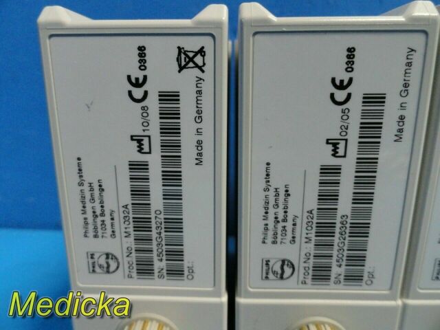 PHILIPS Lot of 3  M1032A VueLink Anes Mach B GE Aestiva Module