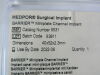 HOWMEDICA MEDPOR Surgical Implant Ref: 9531 Barrier Miniplate Single Sheet Implant Dim: 40 x 52 x 2.3mm Exp. 06/2022
