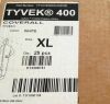 DUPONT TY127SWHXL002500 Tyvek Protective Coverall , XL (25/Box)