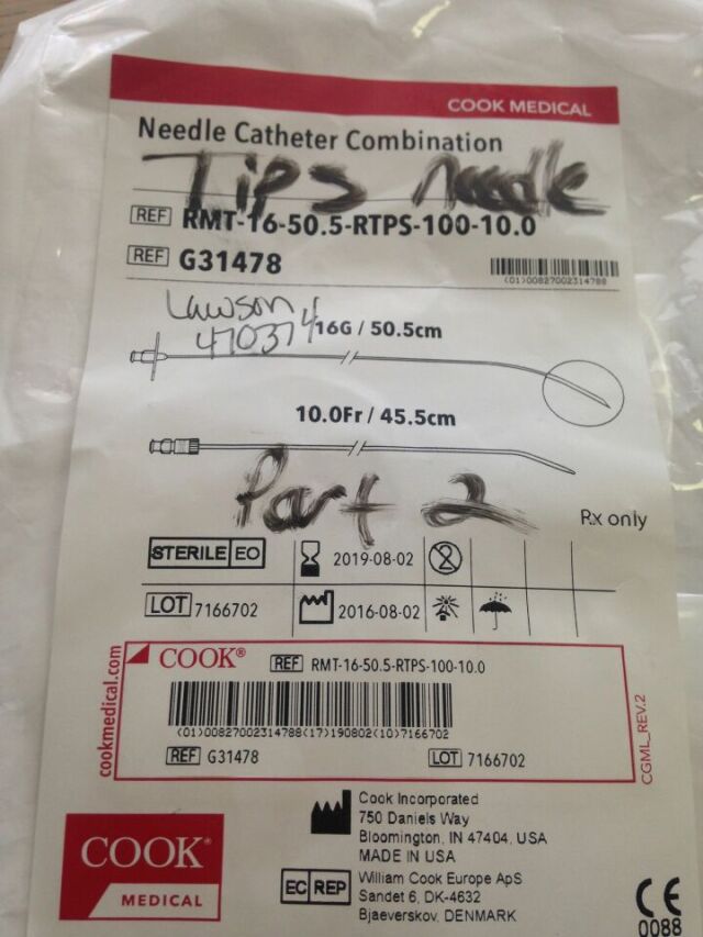 COOK G31478 Needle Catheter Combination 16G / 50.5cm  (X)