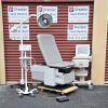 ENOCHS Exam Tables Power 4000 foot control w New White Upholstery Tan Base Exam Table