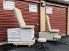 UMF Power Exam Table 5080 with New Creme Upholstery (Power Up & down- manual back) Exam Table