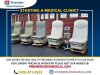 UMF Power Exam Table 5080 with New Creme Upholstery (Power Up & down- manual back) Exam Table