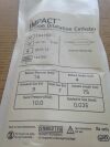 BRAUN 144750 IMPACT Balloon Dilatation Catheter, 75cm (X)