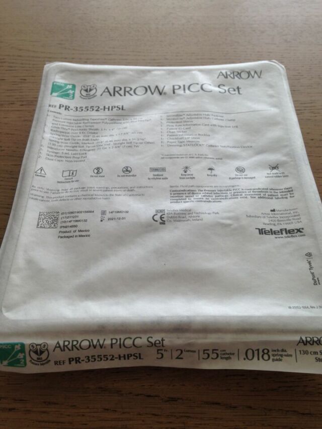 ARROW PR-35552-HPSL PICC Set, 55cm