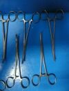 11X Haslam USA Ochsner Forceps, Curved Full Serrations 1X2 Teeth, 6.5