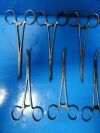 11X Haslam USA Ochsner Forceps, Curved Full Serrations 1X2 Teeth, 6.5