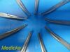 9 x Master Burrows Ochsner Forceps, Curved Fully Serrated 6.25