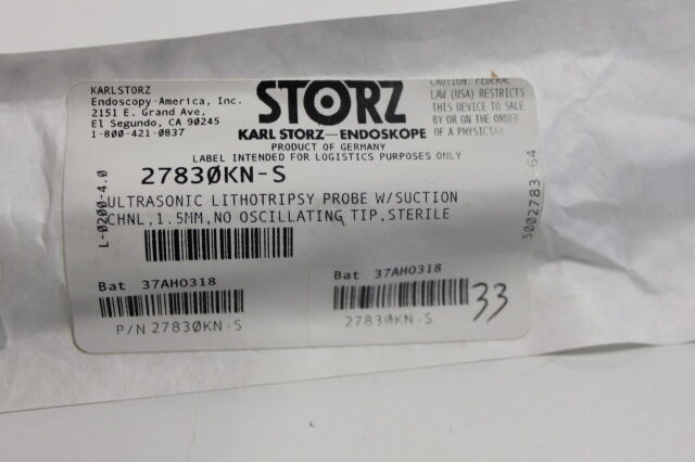 KARL STORZ 27830KN-S Ultrasonic lithotripsy probe w/suction