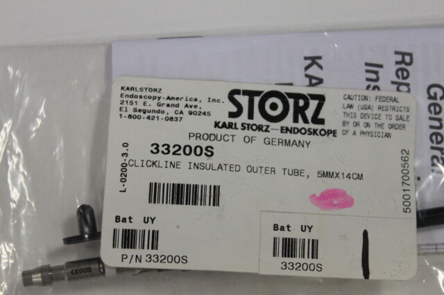 KARL STORZ 33200S Clickline Insulated Outer Tube 5mm x 14cm