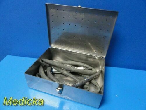 STRYKER ENT Microtome 142 Micro Drill W/ 277-140-18 Bur Case, Burrs, Hose