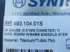 SYNTHES Ref 493.104.01S Titanium Taper Point Needle & Barb 28 GA (0.31 mm Dia.) TI Wire 500 mm Sterile Exp. 06/2027
