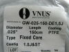 VNUS Ref: GW-025-150-DE1-5J Guidewire Config. 1.5J&ST, Fixed Core, PTFE, Length: 150cm x .025" Dia. Exp. 12/2020