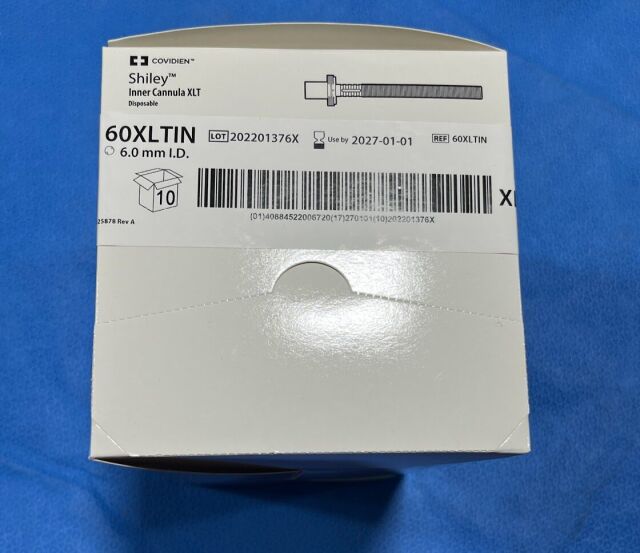 New COVIDIEN 60XLTIN Inner Cannula XLT (Box of 10) Disposables ...