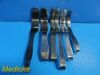 SKLAR 6X  KNY-Scheerer Aloe, Frass Assorted Deaver Retractors W/ Bin