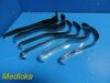 SKLAR 6X  KNY-Scheerer Aloe, Frass Assorted Deaver Retractors W/ Bin