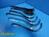 SKLAR 6X  KNY-Scheerer Aloe, Frass Assorted Deaver Retractors W/ Bin