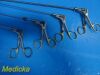 4X Wisap 7654, 7668 & 7668-1 Assorted Laparoscopic Endoscope Forceps