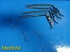 AESCULAP 4X  FF022R Yasargil Spring Hook for Galea Fixation, Large W/ Tray