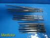 SKLAR Lot of 10 Misdom Frank  Weck Assorted Thumb Dressing Forceps