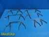 V. MUELLER 11 x  Weck Codman Assorted Bone Kerrison  Rongeur, UP, 1mm to 7mm