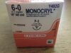 ETHICON Y492G Monocryl Undyed Monofilament Suture, 18" (1 Dozen) (X)