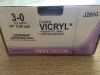 ETHICON J285G Coated Vicryl Undyed Braided Ligature, 3-0 (2.0 metric) (12/Box) (x)