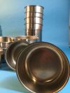 Assorted Stainless Steel Bowls:  Assorted Stainless Steel Bowls
7 1/2 wide 3” Deep
(12ea) 7” wide 3” Deep
(4ea) 6” wide