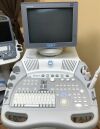 GE Vivid 3 Ultrasound with 3 Transducer Probe Linear Phase Endo on a Cart