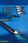 HEINE 10X  Assorted Fiber Optic LARYNGOSCOPE Blades (Miller & Mac) ~ Laryngoscope