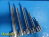 HEINE 10X  Assorted Fiber Optic LARYNGOSCOPE Blades (Miller & Mac) ~ Laryngoscope